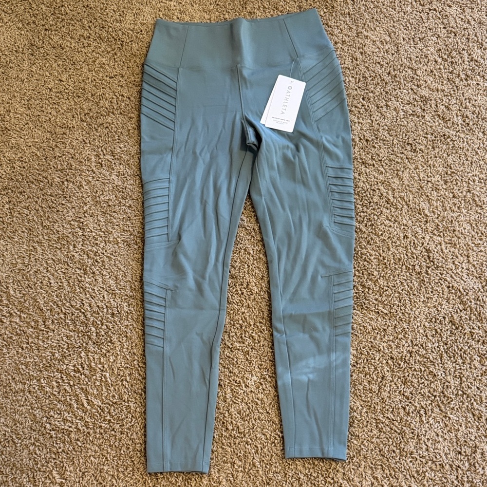 NWT Athleta Delancey Moto Tight (Light Green)